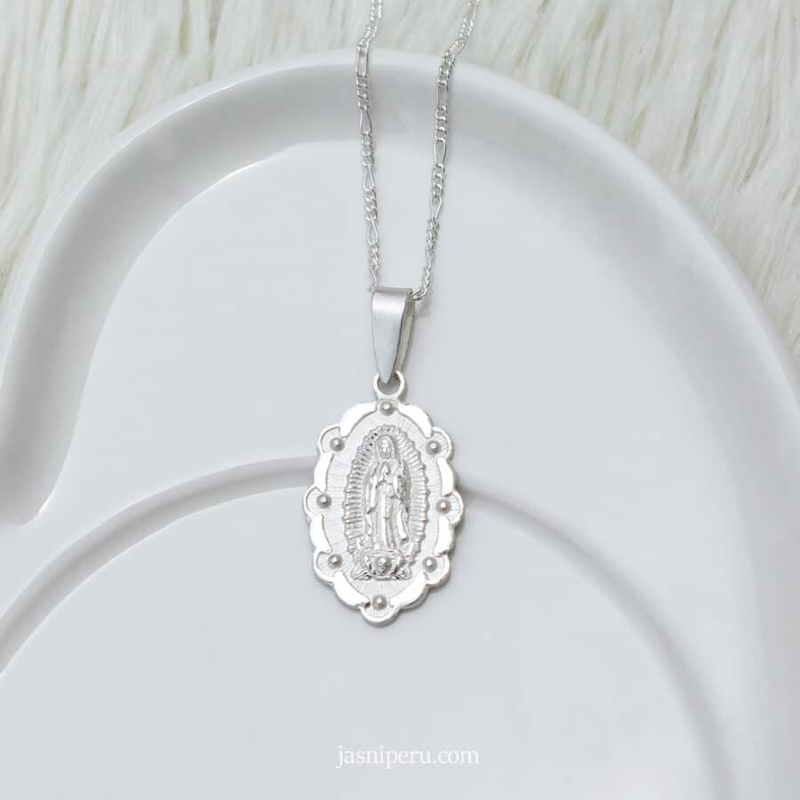 Dije Virgen de Guadalupe Bordeado - Imagen 2