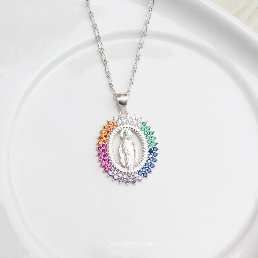 Dije Virgencita con Circonios
