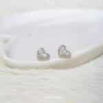 Aretes Corazón Diamantado - Imagen 2