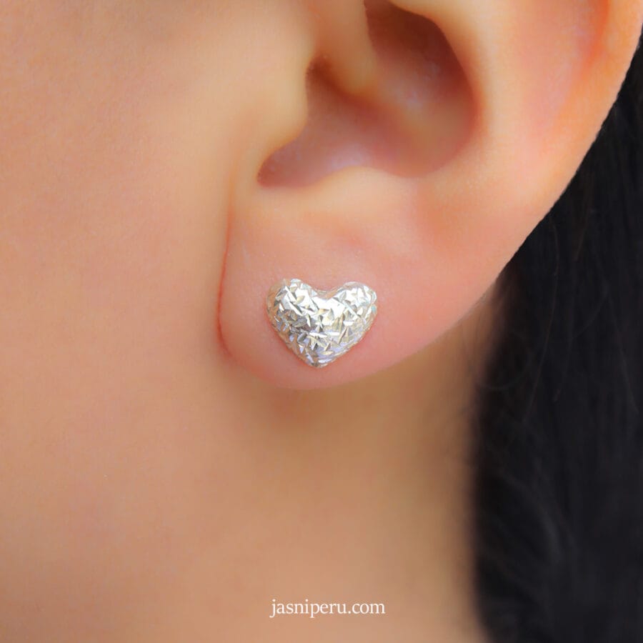 Aretes Corazón Diamantado