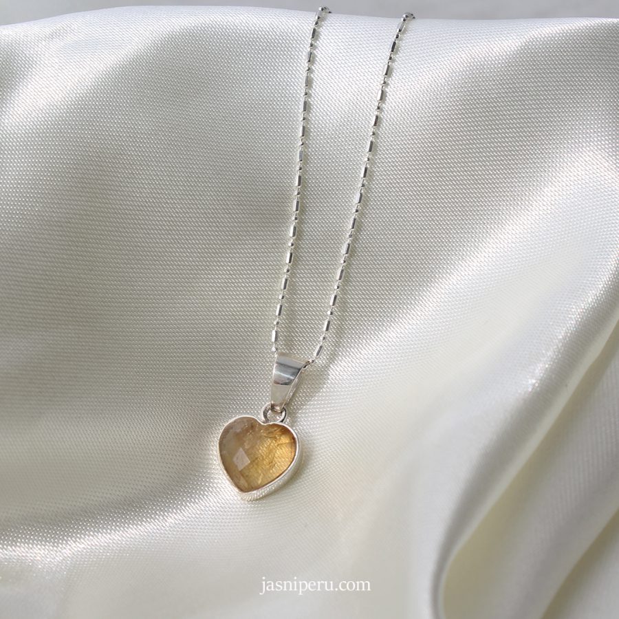 Collar Corazón Citrino - Imagen 2