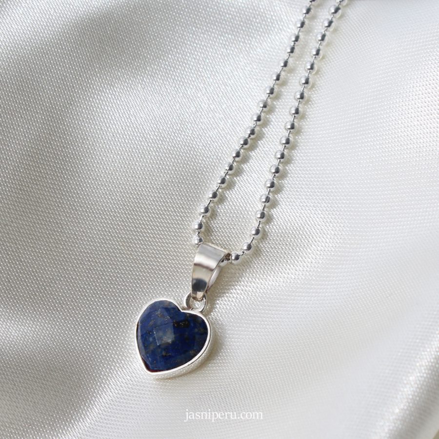 Collar Corazón Lapizlazuli
