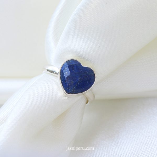 Anillo Corazón Lapizlazuli