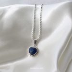 Collar Lapizlazuli Corazón Entorchado - Imagen 2