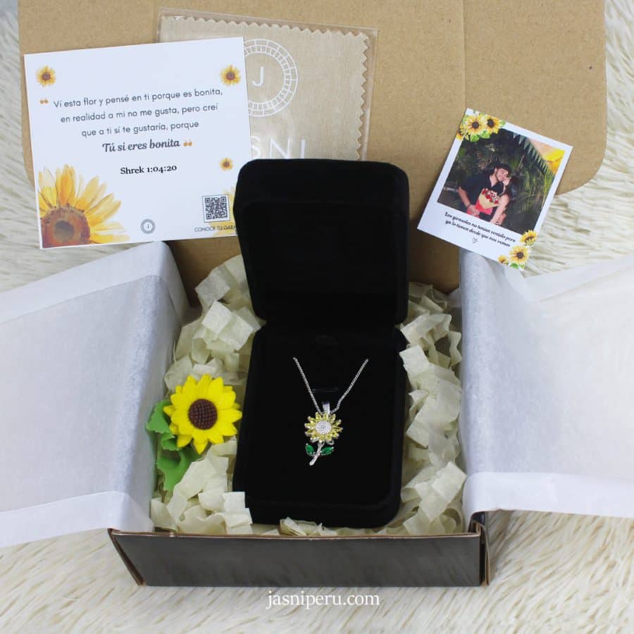Collar Girasol Giratorio - Imagen 3