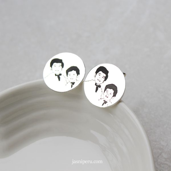 Gemelos personalizados con rostro (a pedido)