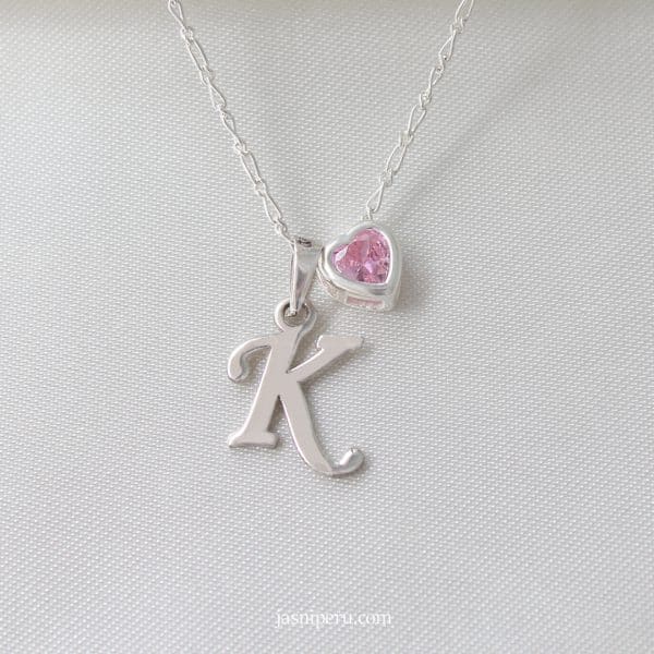 Collar Dije + Punto de Luz de corazón pasante