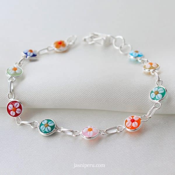 Pulsera Murano Floral