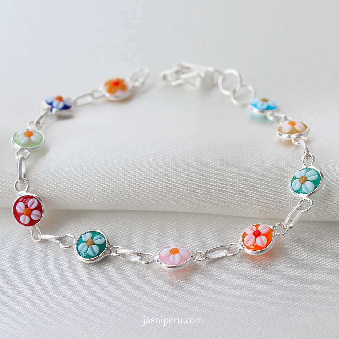 Pulsera Murano Floral